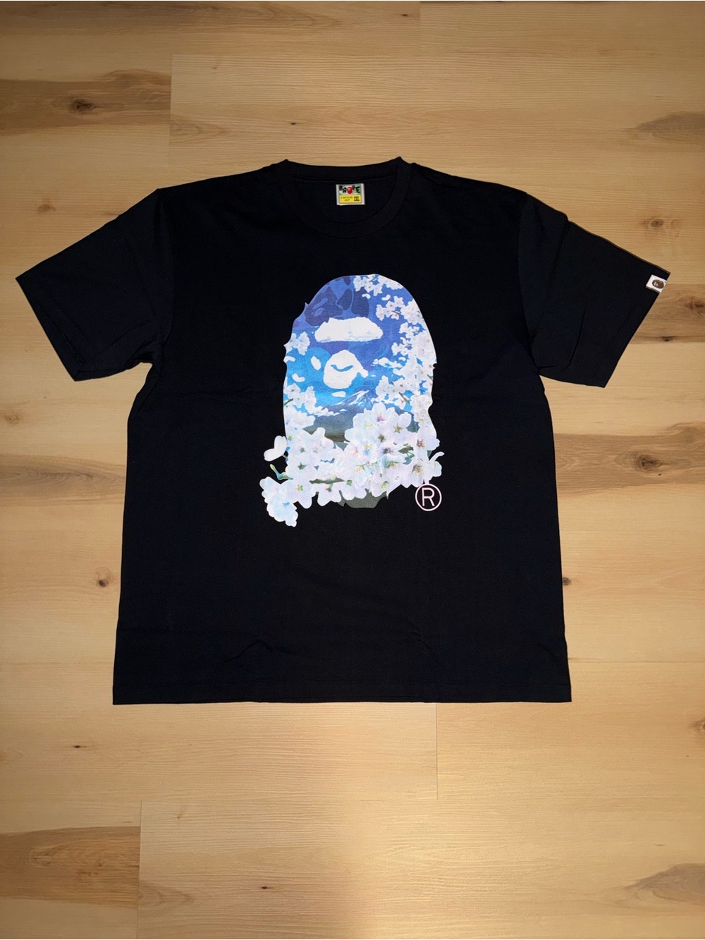 BAPE Sakura Photo Ape Head Tee